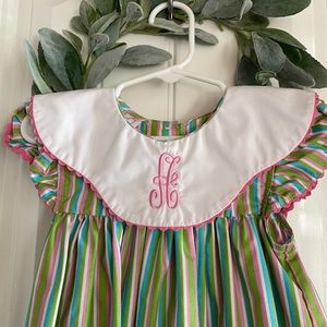 Beautiful dress monogram with the letter A